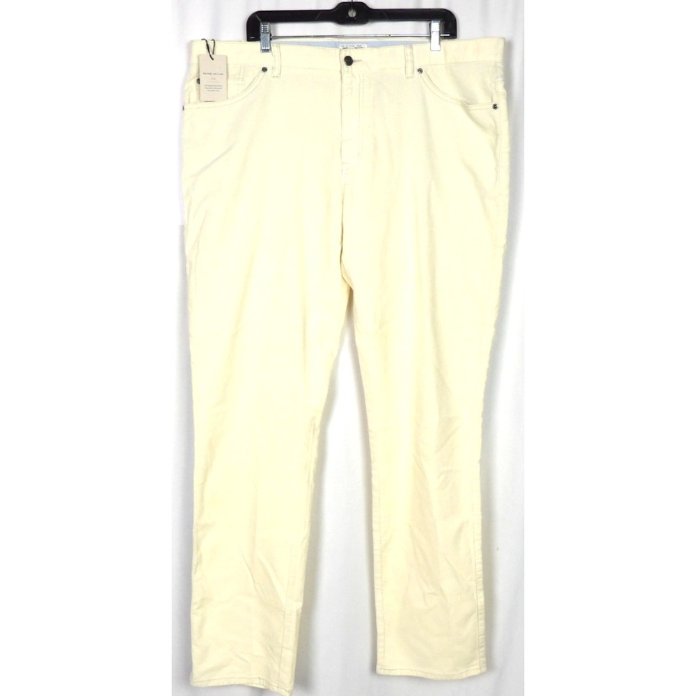 NEW! Peter Millar CROWN Ivory Corduroy Straight Leg Chino Pants Men's 40 X 34